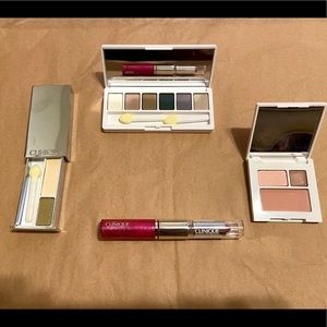 4pc Clinique Eyeshadow & Lipstick Bundle